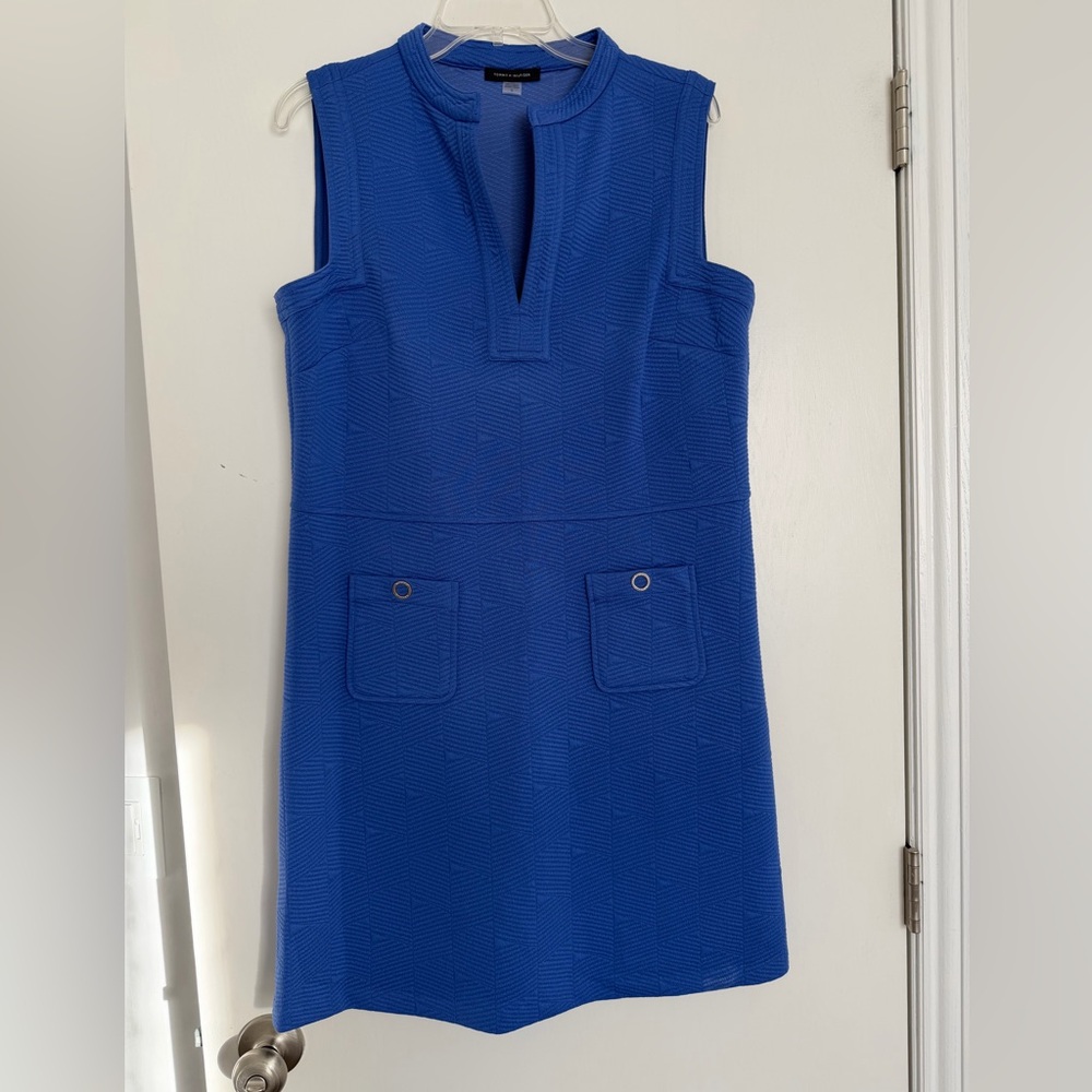 Tommy Hilfiger Vibrant Blue Knee Length Dress